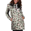 Grey and Pink Leopard Hoodie Dress-grizzshop