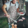 Grey and Pink Leopard Men's Apron-grizzshop