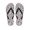 Grey and Pink Leopard Men's Flip Flops-grizzshop