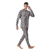 Grey and Pink Leopard Men's Pajamas-grizzshop