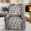 Grey and Pink Leopard Recliner Cover-grizzshop