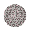 Grey and Pink Leopard Round Rug-grizzshop