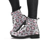 Grey and Pink Leopard Women's Boots-grizzshop