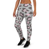 Grey and Pink Leopard Women's Joggers-grizzshop