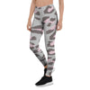 Grey and Pink Leopard Women's Leggings-grizzshop