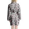 Grey and Pink Leopard Women's Robe-grizzshop