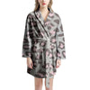 Grey and Pink Leopard Women's Robe-grizzshop