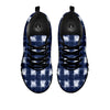 Grid Shibori Print Pattern Black Sneaker-grizzshop