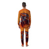 Grim Reaper And Fire Print Men's Pajamas-grizzshop