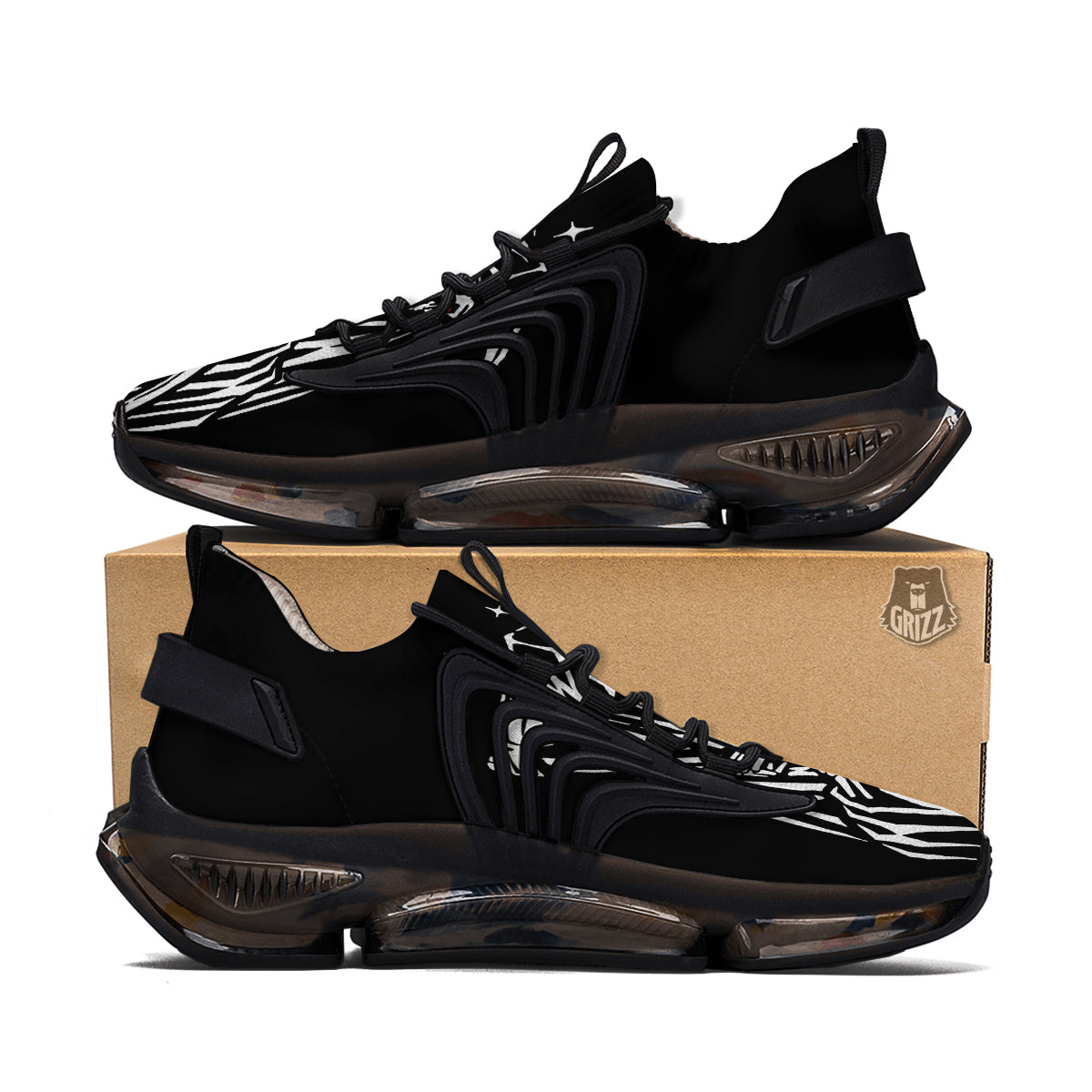 Grim Reaper Sad Print Black Gym Shoes-grizzshop