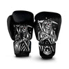 Grim Reaper Sad Print Boxing Gloves-grizzshop