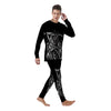 Grim Reaper Sad Print Men's Pajamas-grizzshop