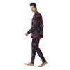 Grizz Bear Oldschool Tattoo Print Pattern Men's Pajamas-grizzshop