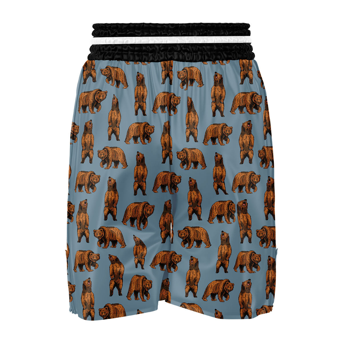 Grizzly Bear Print Pattern Boxing Shorts-grizzshop