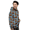 Grizzly Bear Print Pattern Men's Hoodie-grizzshop