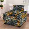 Grunge Geometric Triangle Armchair Cover-grizzshop