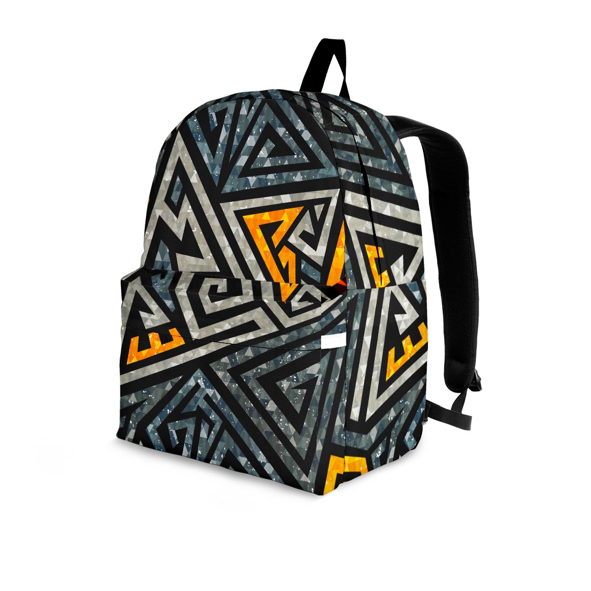 Grunge Geometric Triangle Backpack-grizzshop