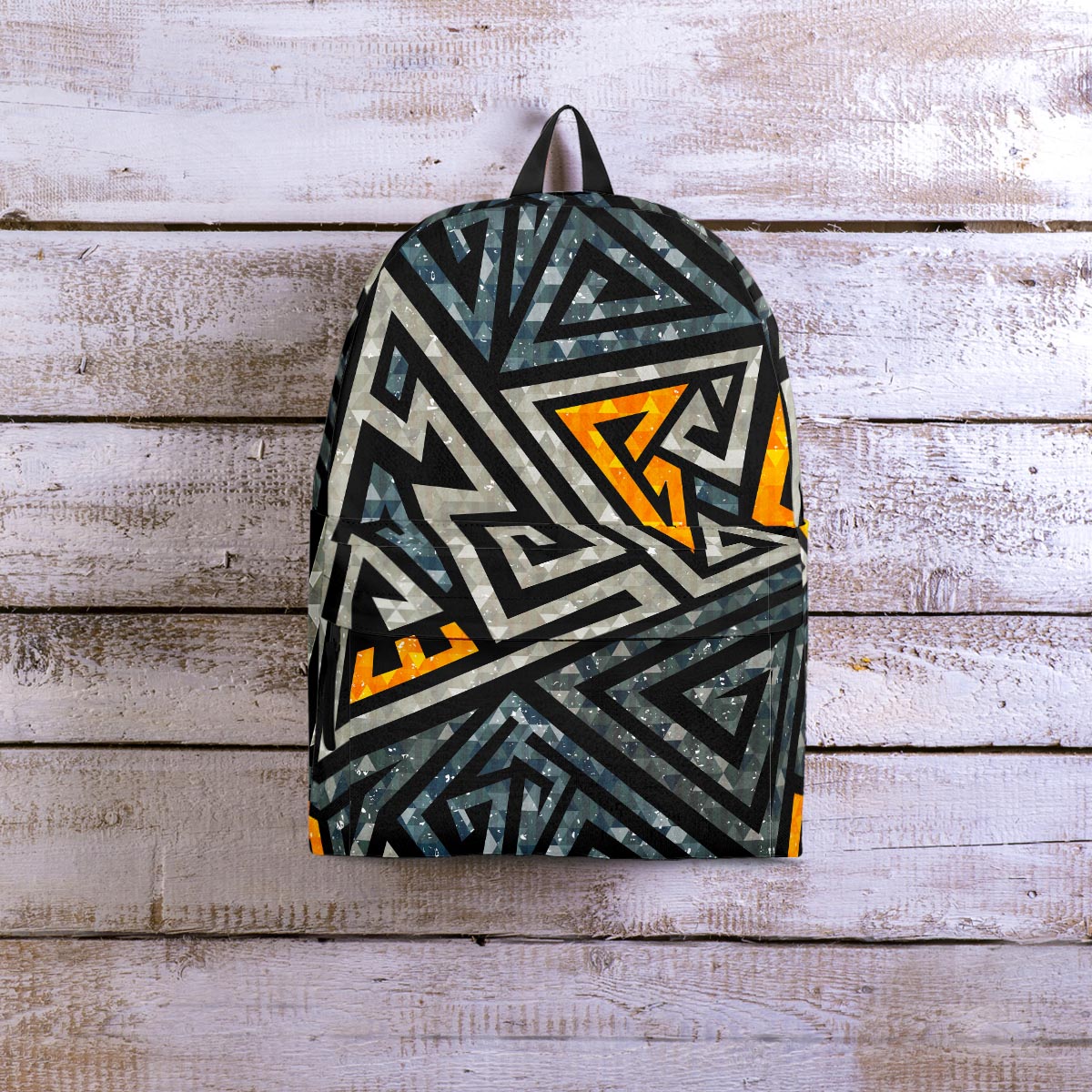 Grunge Geometric Triangle Backpack-grizzshop