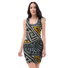 Grunge Geometric Triangle Bodycon Dress-grizzshop