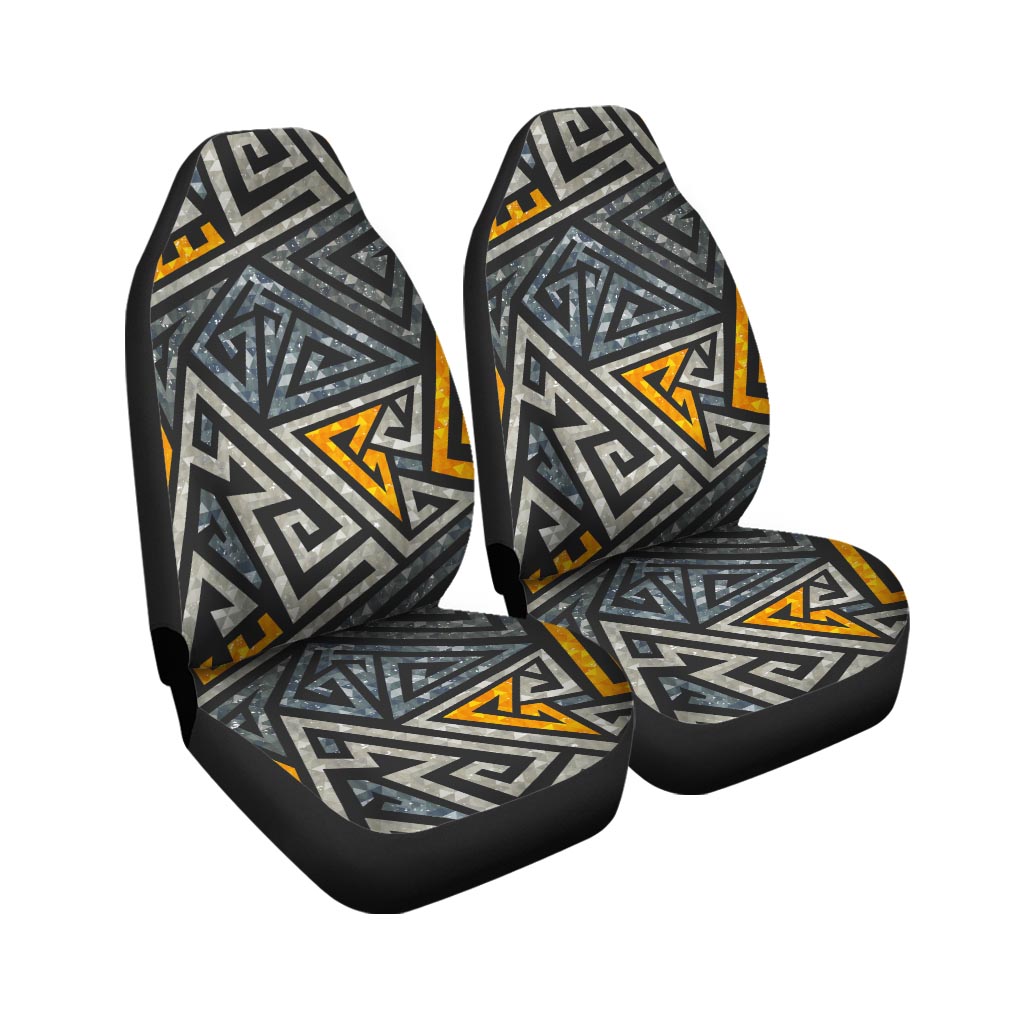 Grunge Geometric Triangle Car Seat Covers-grizzshop