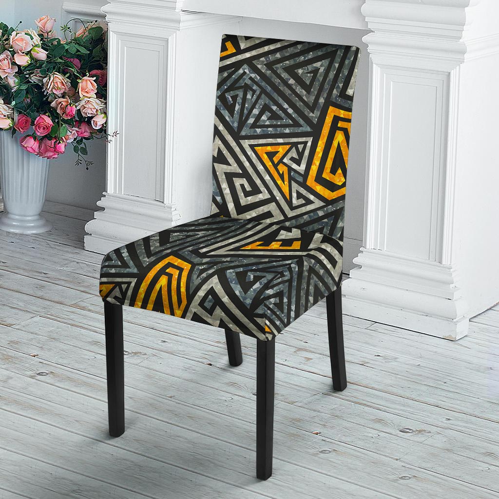 Grunge Geometric Triangle Chair Cover-grizzshop