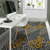 Grunge Geometric Triangle Floor Mat-grizzshop