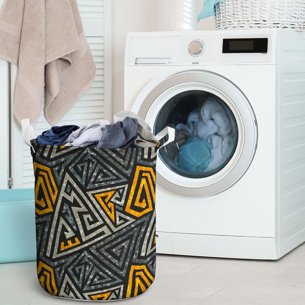 Grunge Geometric Triangle Laundry Basket-grizzshop