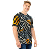 Grunge Geometric Triangle Men T Shirt-grizzshop