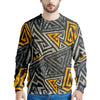 Grunge Geometric Triangle Men's Sweatshirt-grizzshop