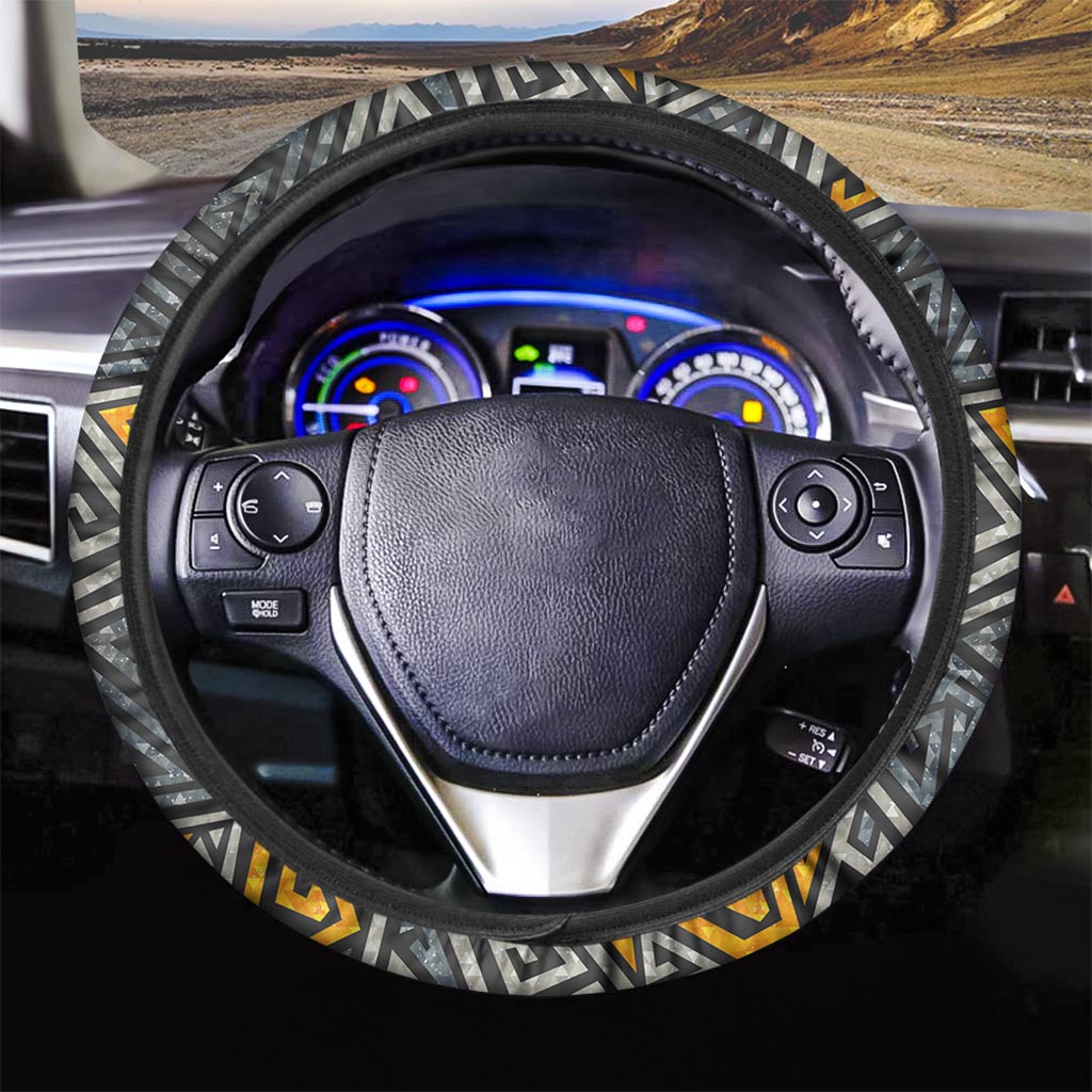 Grunge Geometric Triangle Steering Wheel Cover-grizzshop