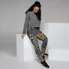 Grunge Geometric Triangle Women's Joggers-grizzshop