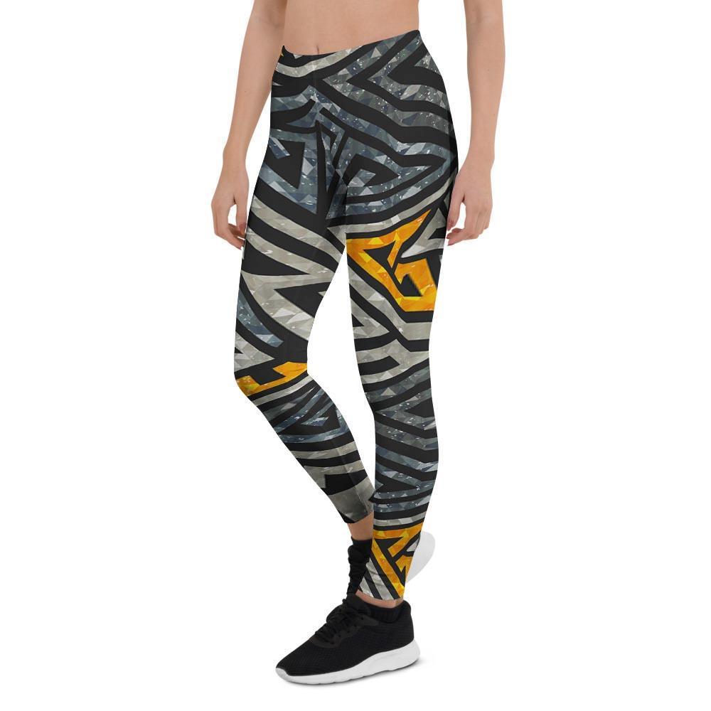 Grunge Geometric Triangle Women's Leggings-grizzshop