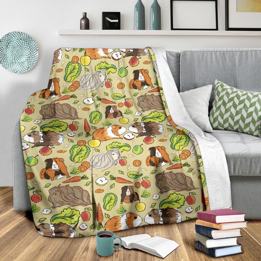 Guinea Pig Pattern Print Blanket-grizzshop