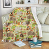 Guinea Pig Pattern Print Blanket-grizzshop