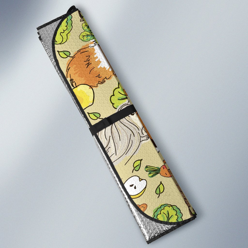 Guinea Pig Pattern Print Car Sun Shade-grizzshop