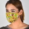 Guinea Pig Pattern Print Face Mask-grizzshop