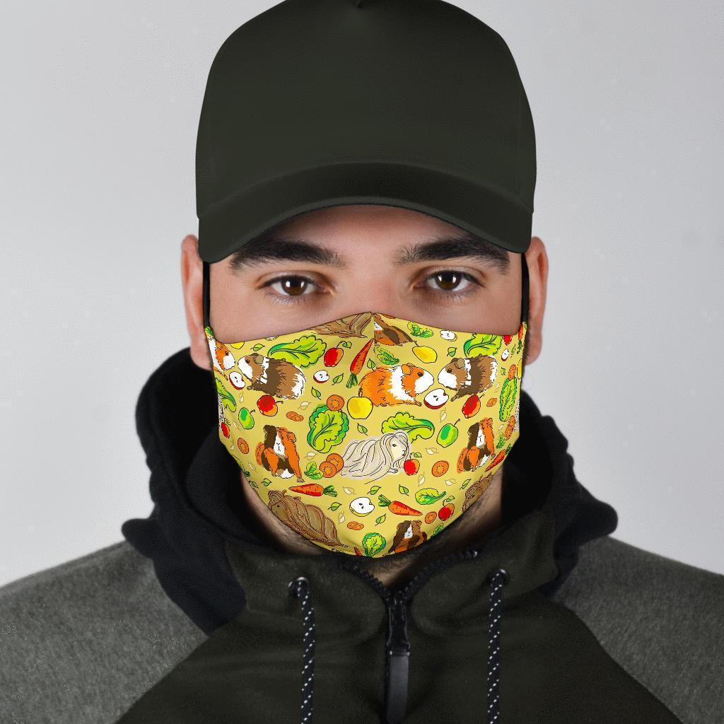 Guinea Pig Pattern Print Face Mask-grizzshop