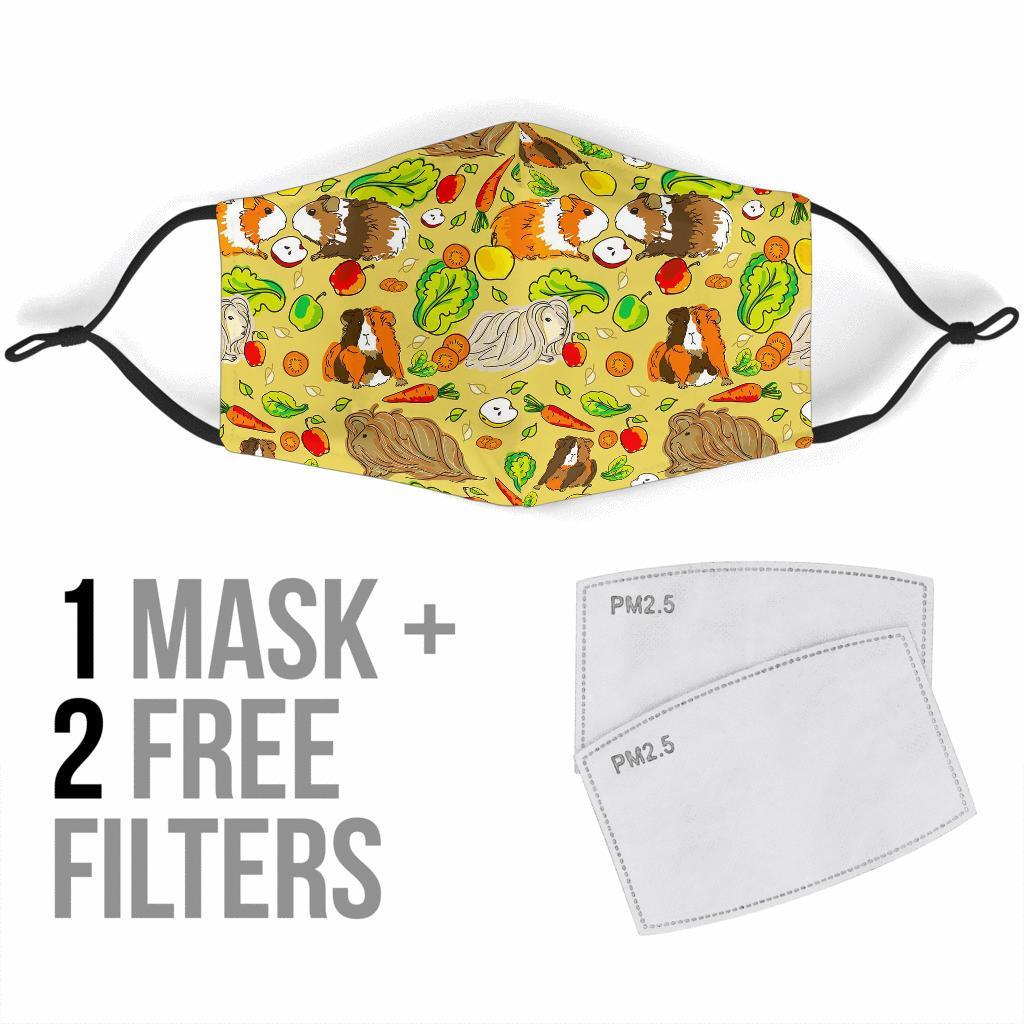 Guinea Pig Pattern Print Face Mask-grizzshop