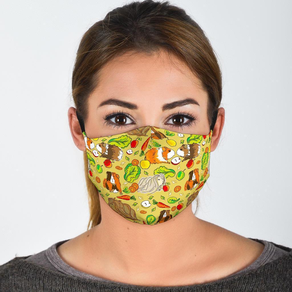 Guinea Pig Pattern Print Face Mask-grizzshop