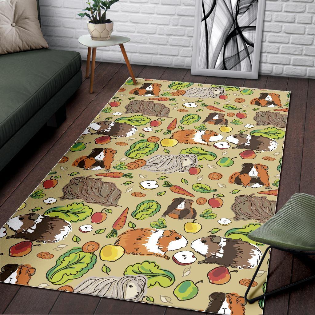 Guinea Pig Pattern Print Floor Mat-grizzshop