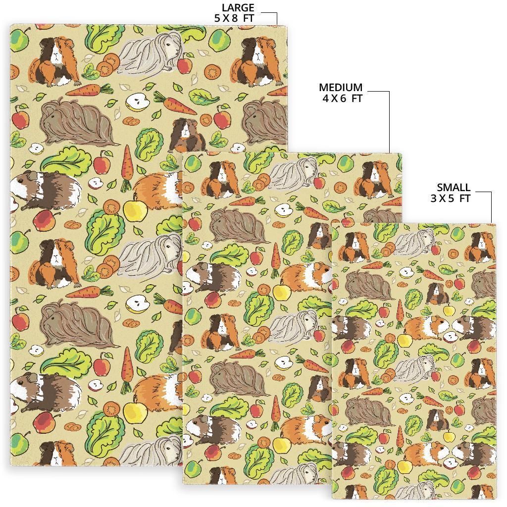 Guinea Pig Pattern Print Floor Mat-grizzshop