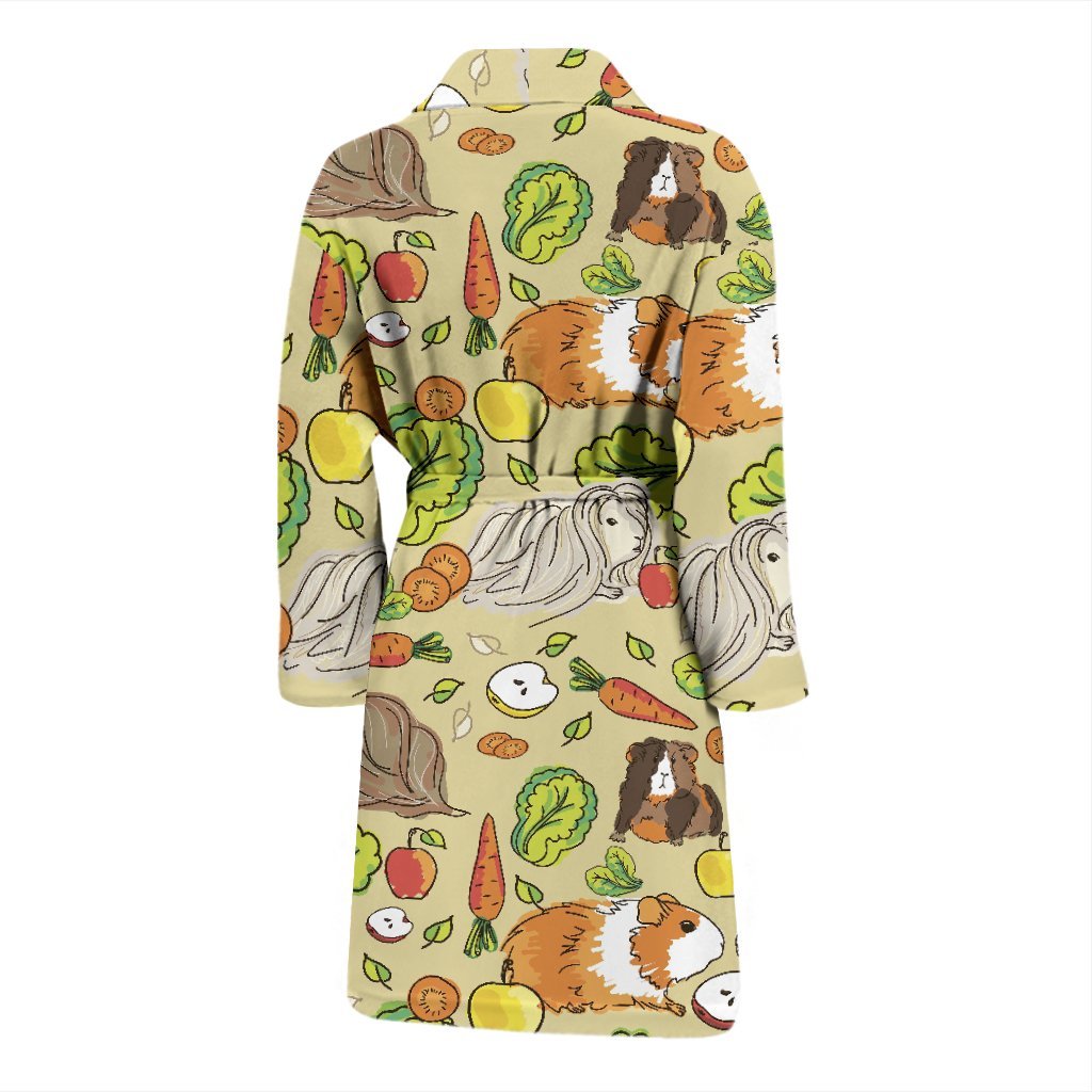 Guinea Pig Pattern Print Men Long Robe-grizzshop