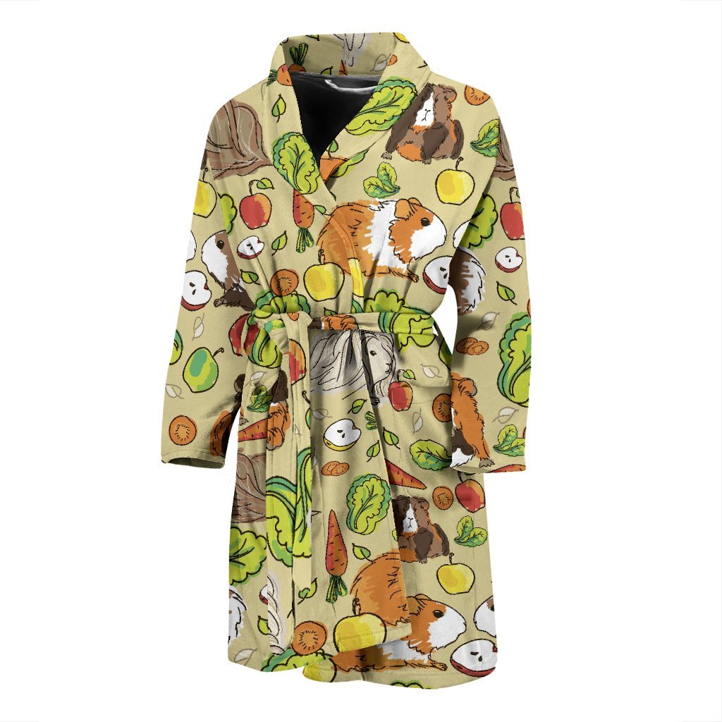 Guinea Pig Pattern Print Men Long Robe-grizzshop