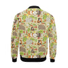 Guinea Pig Pattern Print Men's Bomber Jacket-grizzshop