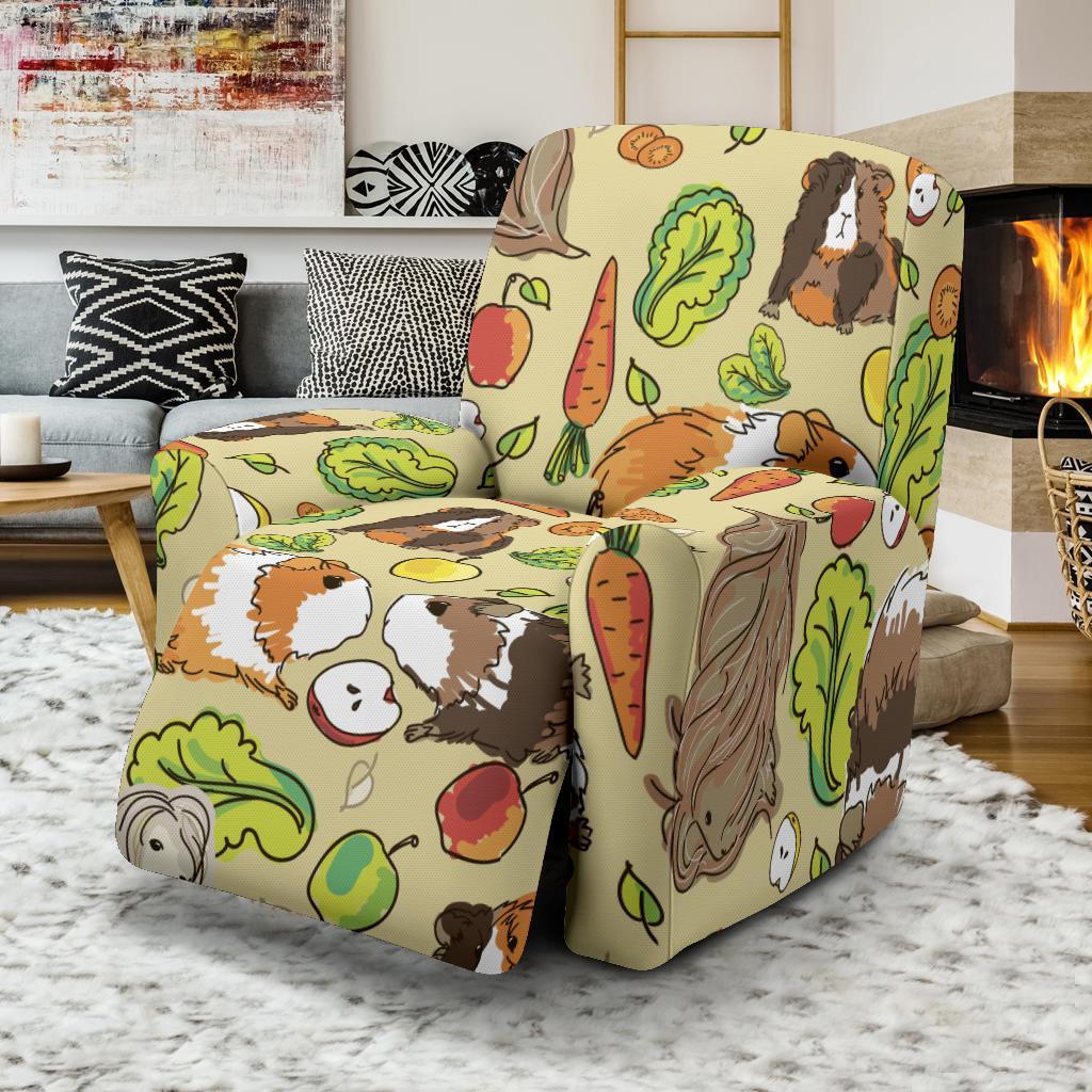 Guinea Pig Pattern Print Recliner Cover-grizzshop