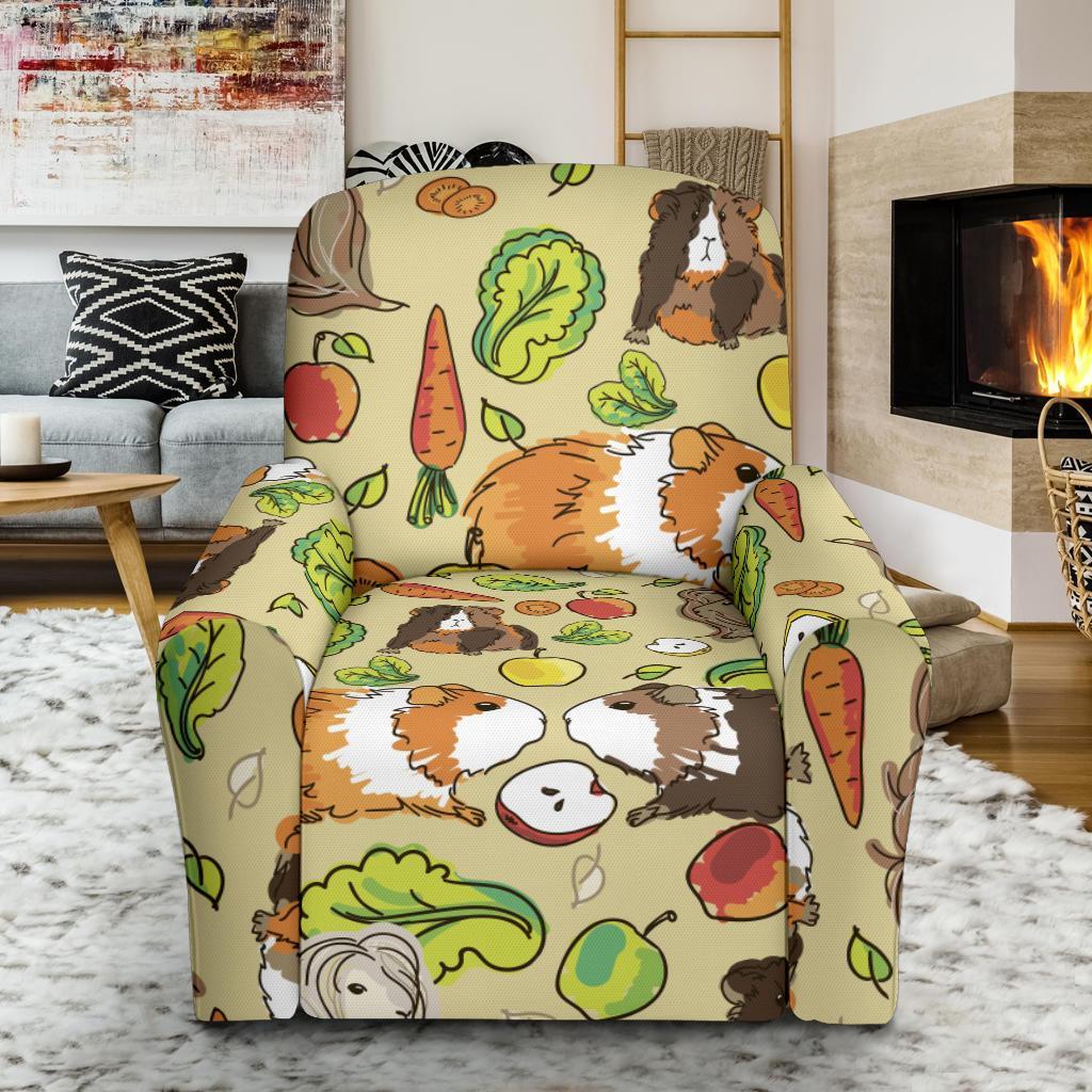 Guinea Pig Pattern Print Recliner Cover-grizzshop