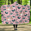 Guinea Pig Print Pattern Hooded Blanket-grizzshop