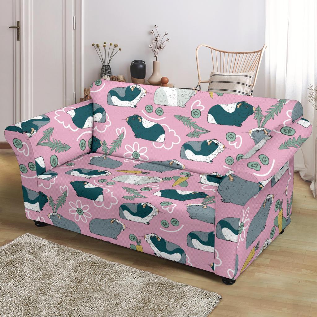 Guinea Pig Print Pattern Loveseat Cover-grizzshop