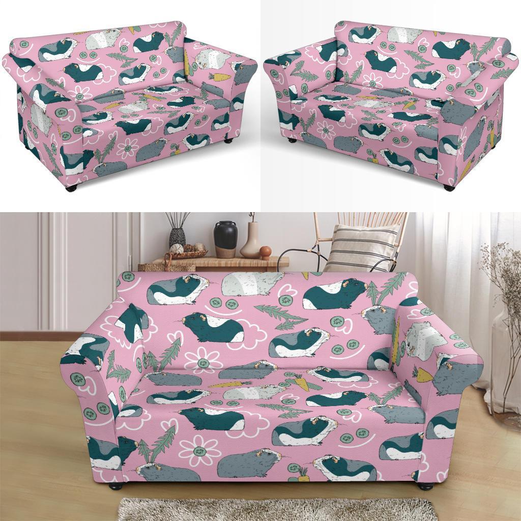 Guinea Pig Print Pattern Loveseat Cover-grizzshop