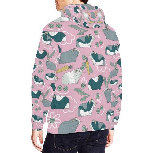 Guinea Pig Print Pattern Men Pullover Hoodie-grizzshop